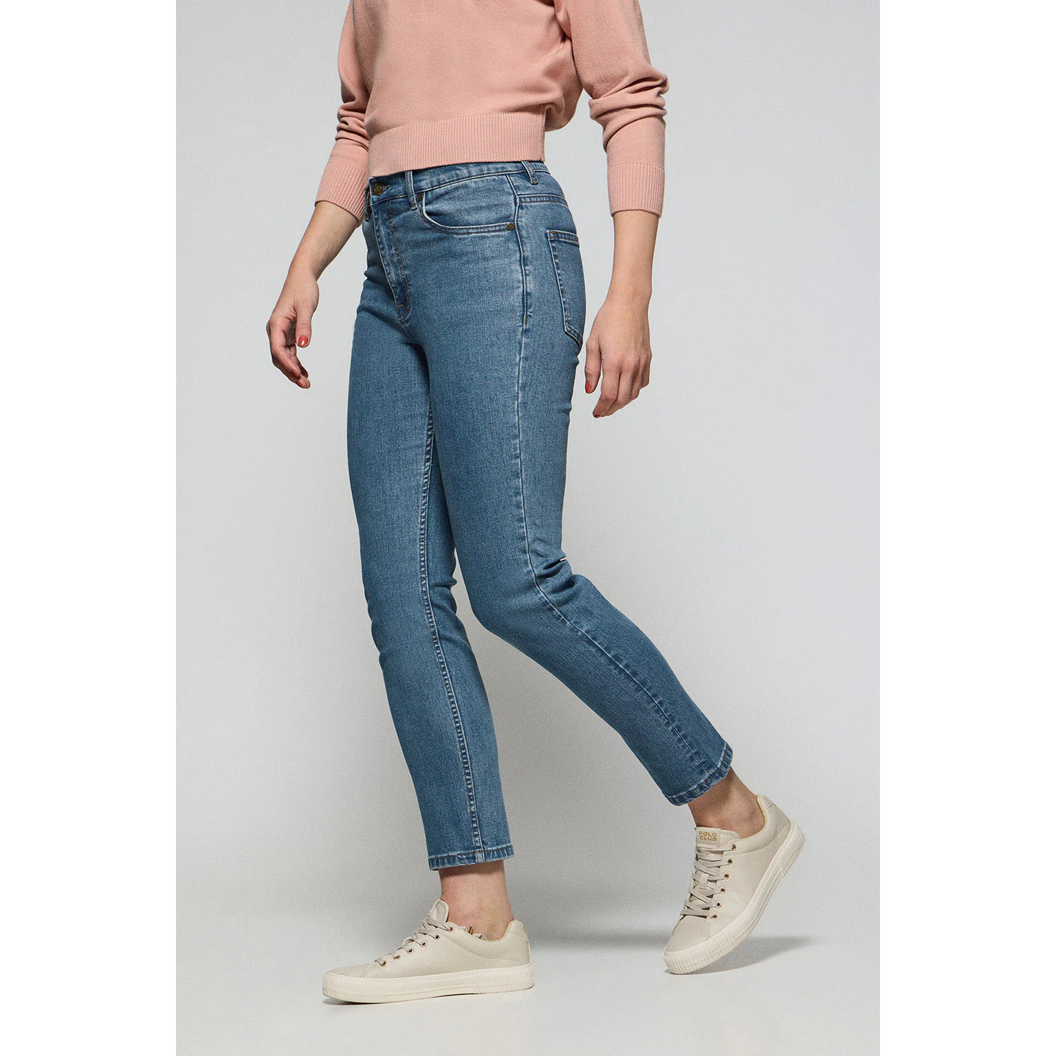 Pantalón vaquero Telma azul denim con detalles Polo Club