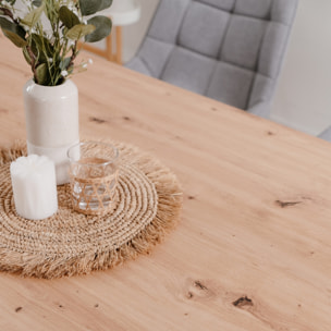 Table à manger en bois 6 à 8 personnes LEO