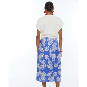 T-shirt con stampa posizionale boho