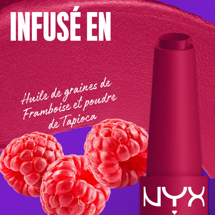 NYX Professional Makeup Fat Matte Rouge à Lèvres Mat Crémeux Hibiscus Hug
