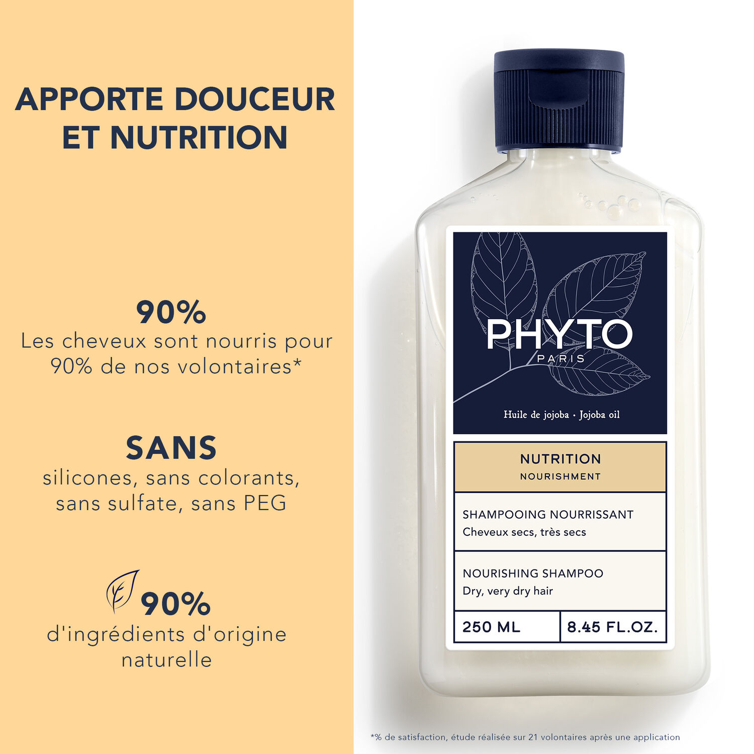 Nutrition - Shampooing Nourrissant Cheveux Secs, Très Secs