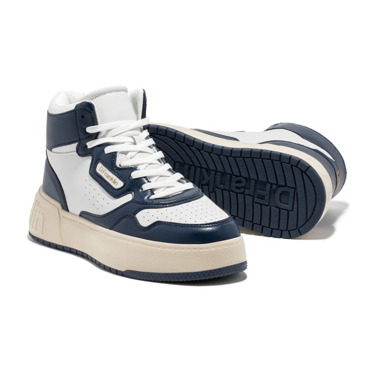 Zapatillas Altas Abotinadas de Hombre High Court Basic Navy / Navy D.Franklin