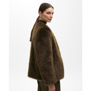 Cappotto in pelliccia corta