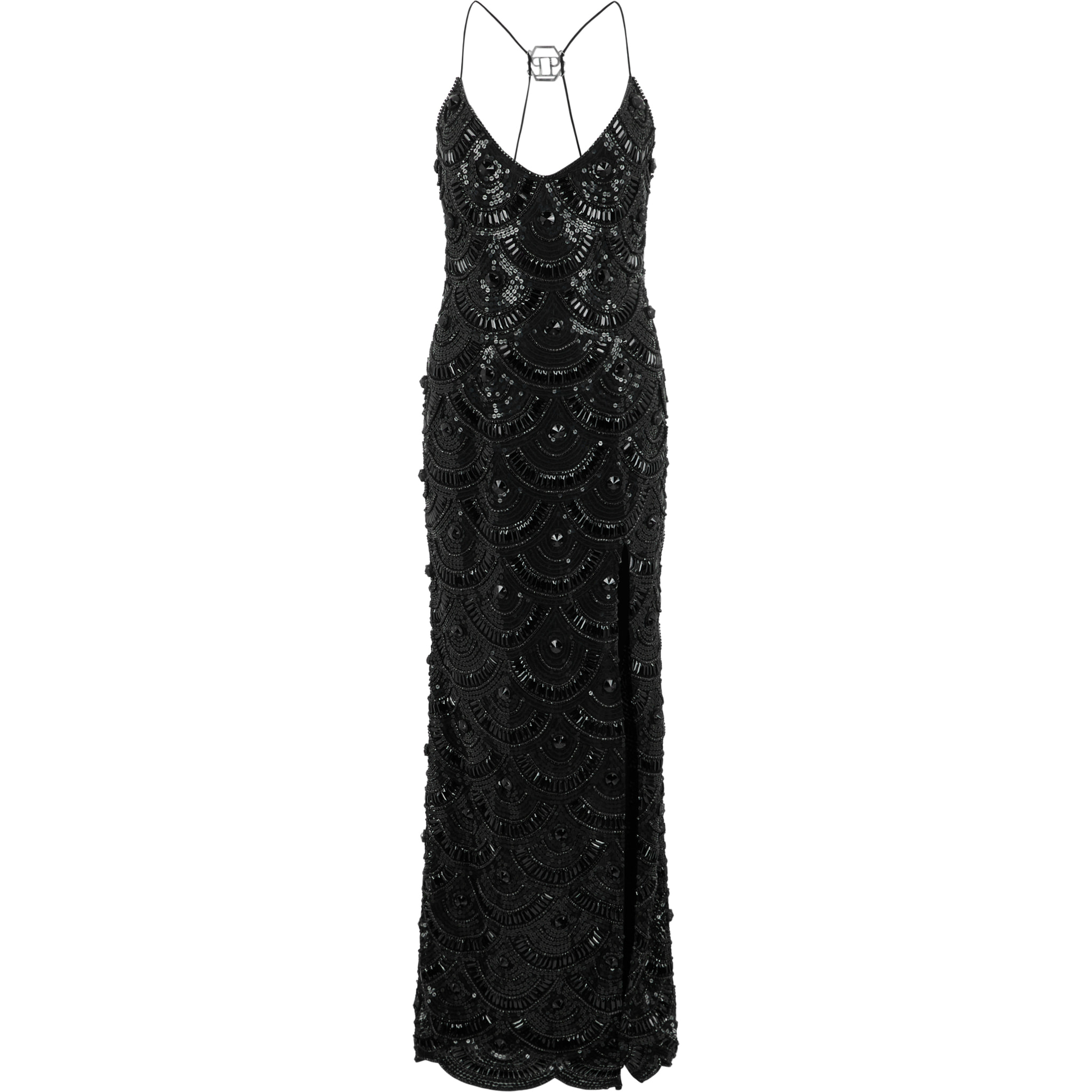 PHILIPP PLEIN Maxi Dress Shiny Waves
