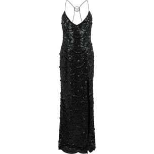PHILIPP PLEIN Maxi Dress Shiny Waves