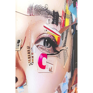 Tableau en verre femme artistique profil 80x120cm Kare Design