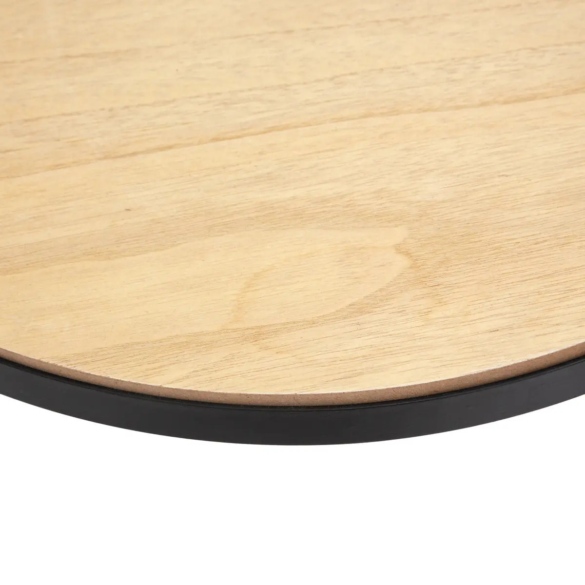 Table d'appoint horloge noir D51cm