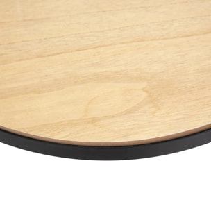 Table d'appoint horloge noir D51cm