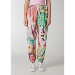 DEHA - Pantalone ALLOVER BALLOON PANTS in cotone per donna