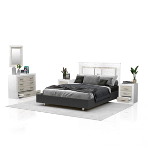 Dormitorio Kira 4C Andersen Pino - Gris