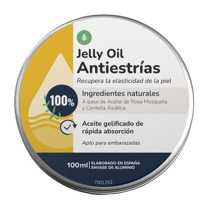 PLANETA HUERTO | Jelly Oil Antiestrías 100 ml | Hidratación Profunda y Regeneración de la Piel | Aceites Naturales y Nutritivos