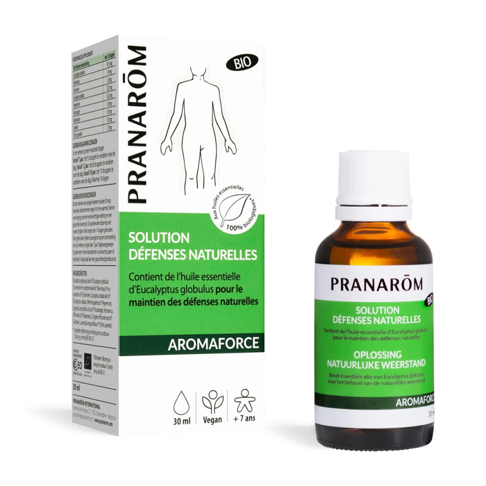 Pranarom - Solution Défenses naturelles aux Huiles Essentielles - Bio - 30 ml