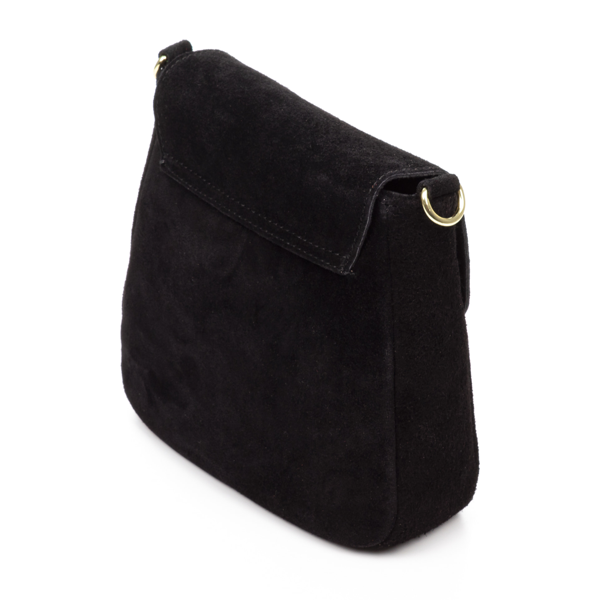 Altissimo bolso bandolera mujer. Piel auténtica Gamuza combinada con Gamuza Lacada brillante.