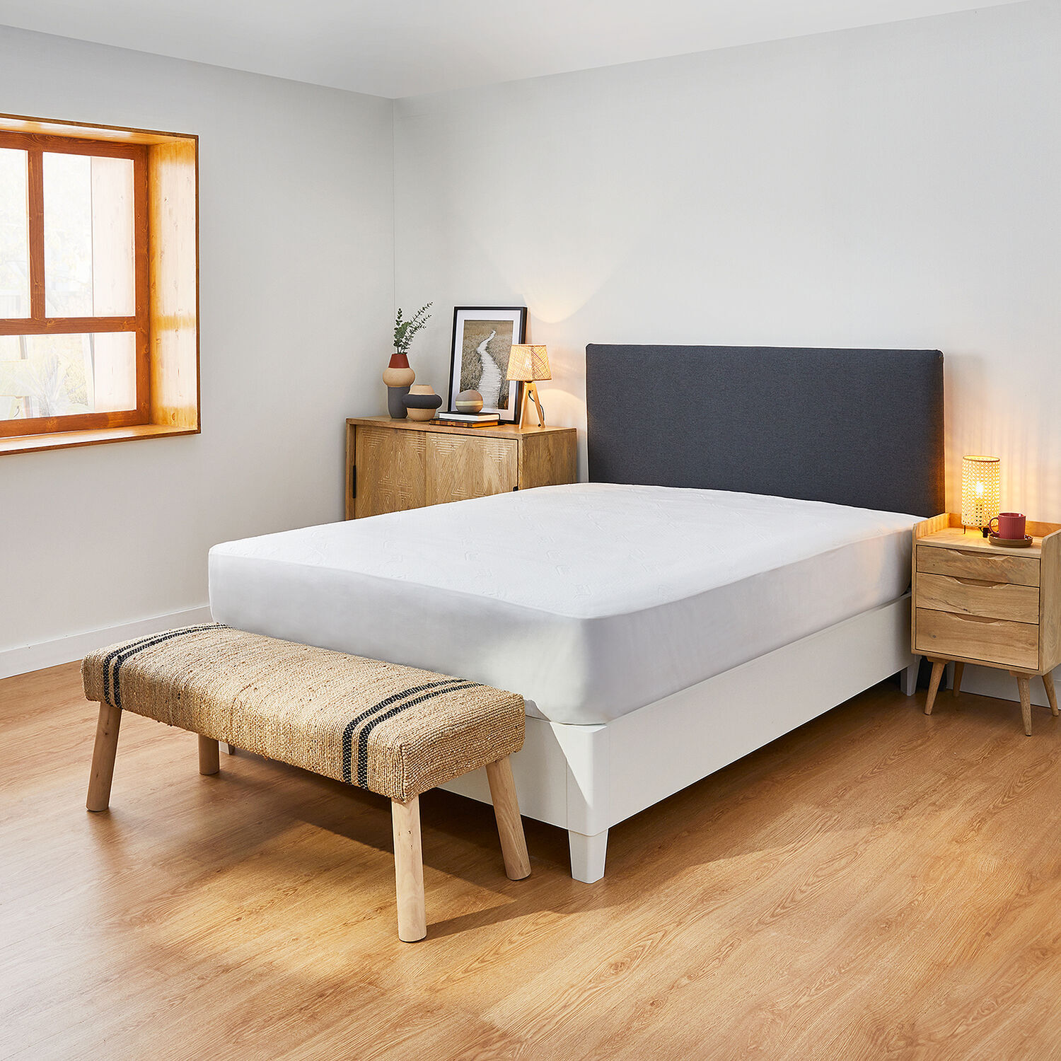 Protecto de Colchón de Hotel | TENCEL | Impermeable | Termorregulador | Antibacteriano