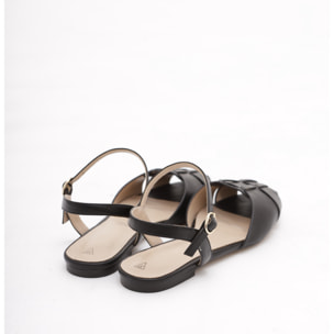 DECOLLETE' PIXIE FLAT CHOCOLA' NERO