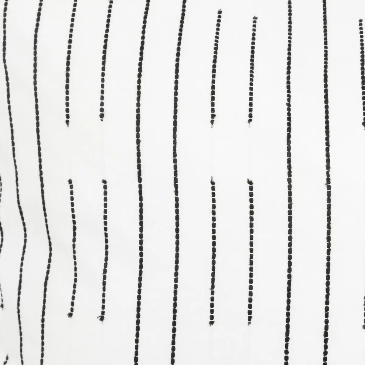 Parure de lit Kain coton blanc/noir 240x220cm