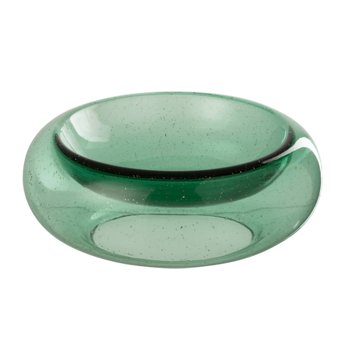 J-Line coupe décorative Carol - verre - vert - large