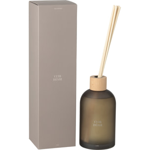 J-Line bâtonnets parfumés Accords Essentiels - Cuir Désir - brun - 550 ml