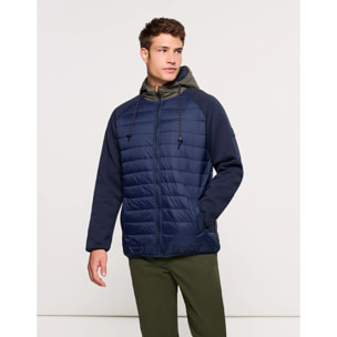 Chaqueta con Capucha Azul Marino - Nuni