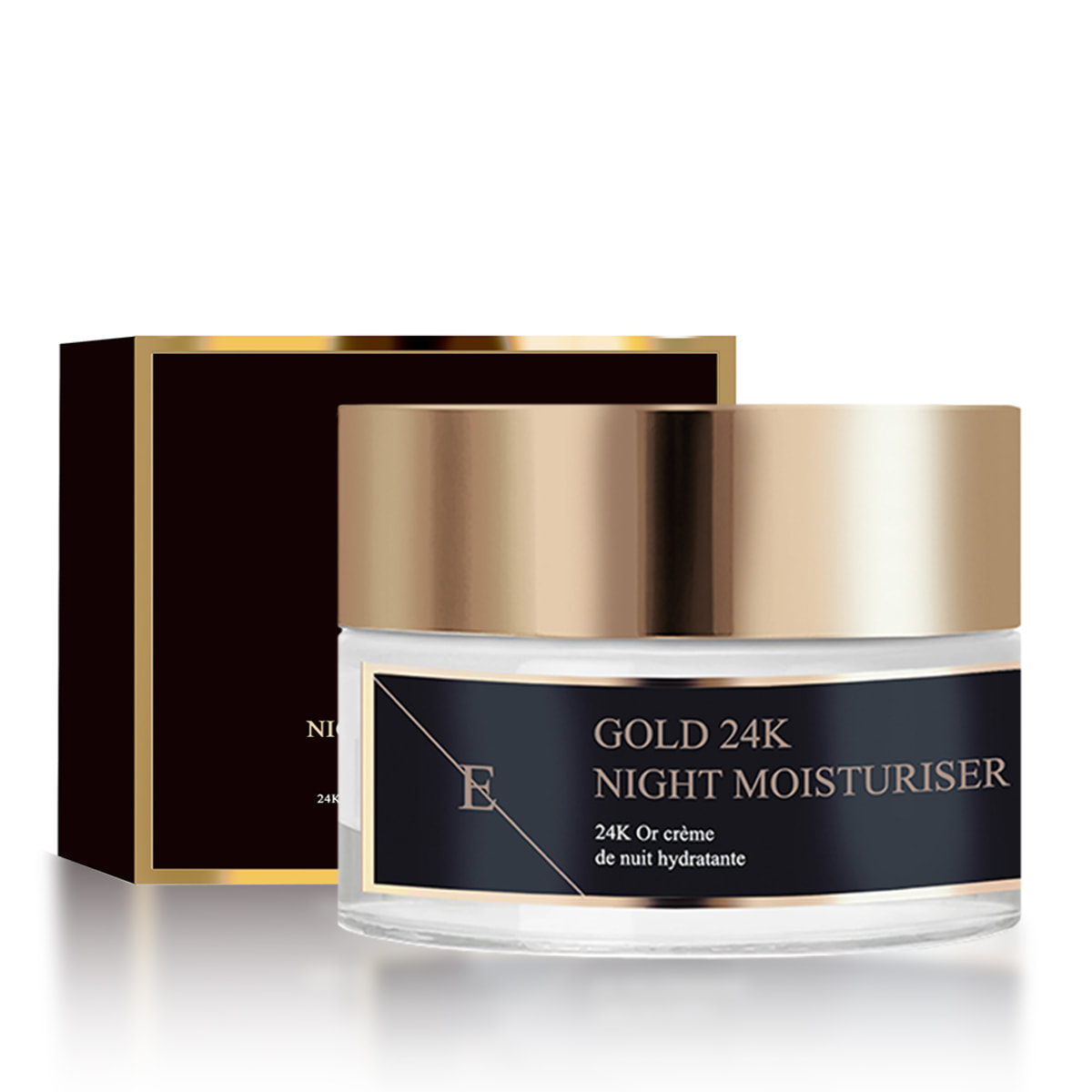 Hidratante de noche antiarrugas oro de 24 quilates