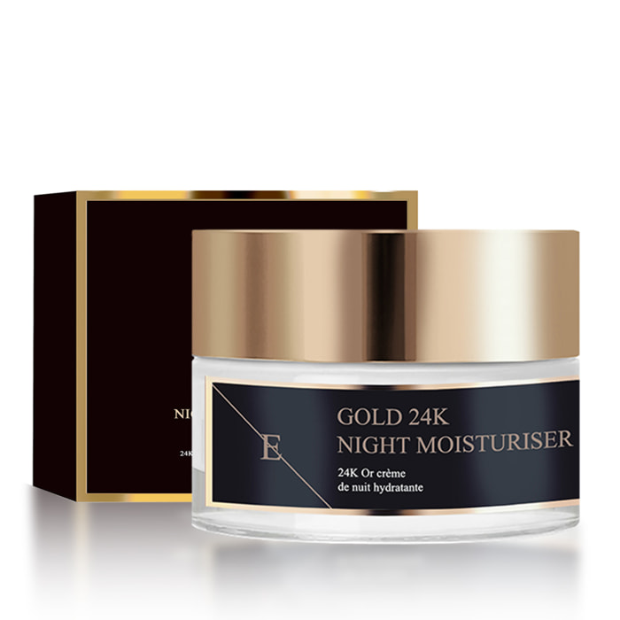 Hidratante de noche antiarrugas oro de 24 quilates