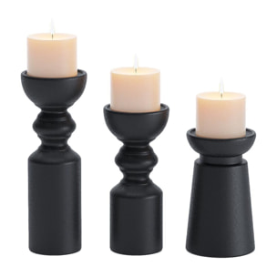 Set de 3 bougeoirs céramique design