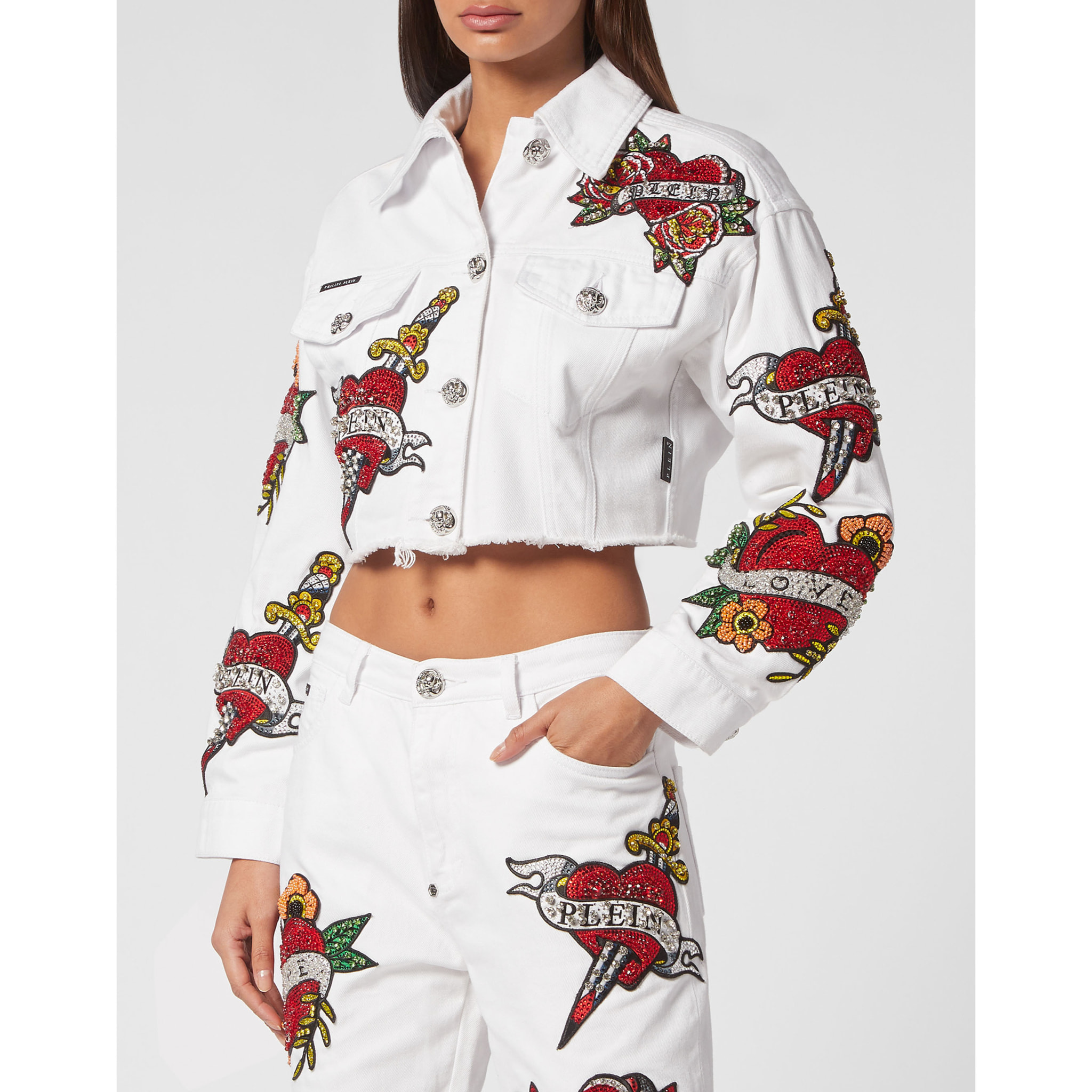 PHILIPP PLEIN Denim Jacket LOVE