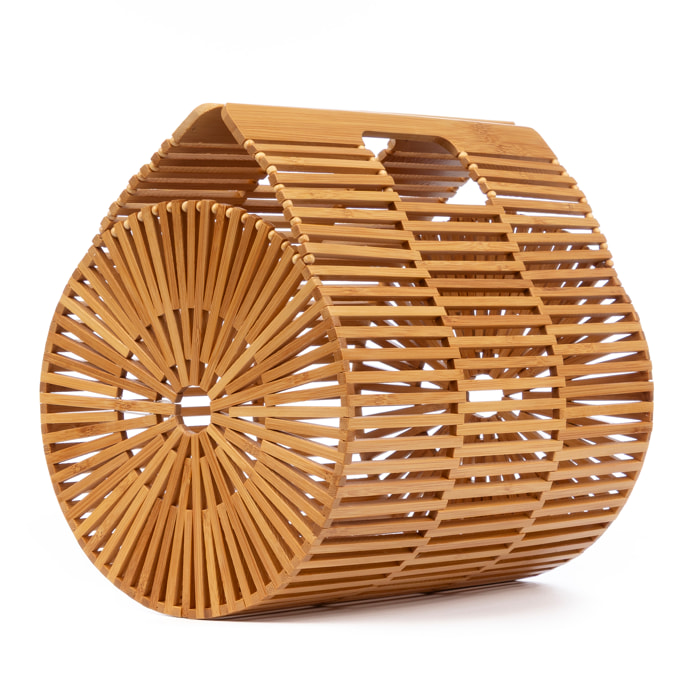 Zerfaliu bolso de mano de madera.