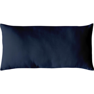 Coussin non déhoussable en coton uni - Bleu Marine