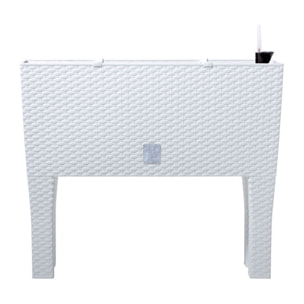 Jardinera c/ patas mod. rato jh 600. c/autorriego 60x25x46cm. blanco