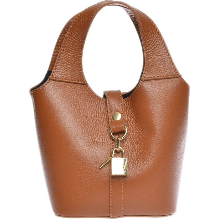 Borsa a mano Anna Luchini Cammello