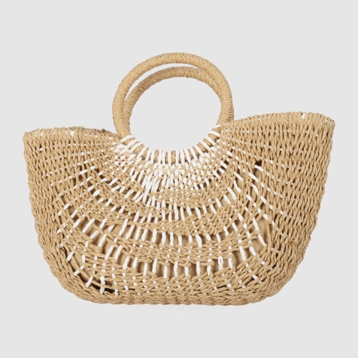 Bolso - Beig - Medida: 38 cm x 25 cm x 10 cm