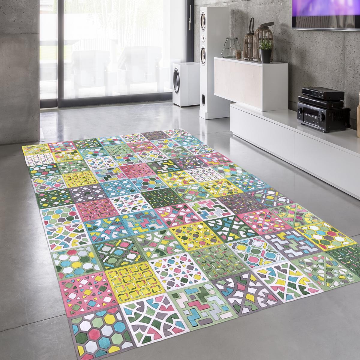 Tapis peau de vache kilm fait à la main