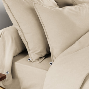 Drap housse 100% flanelle de coton - orage