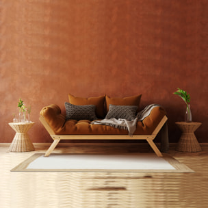 Tapis Jute Coton Ecru 120x170cm