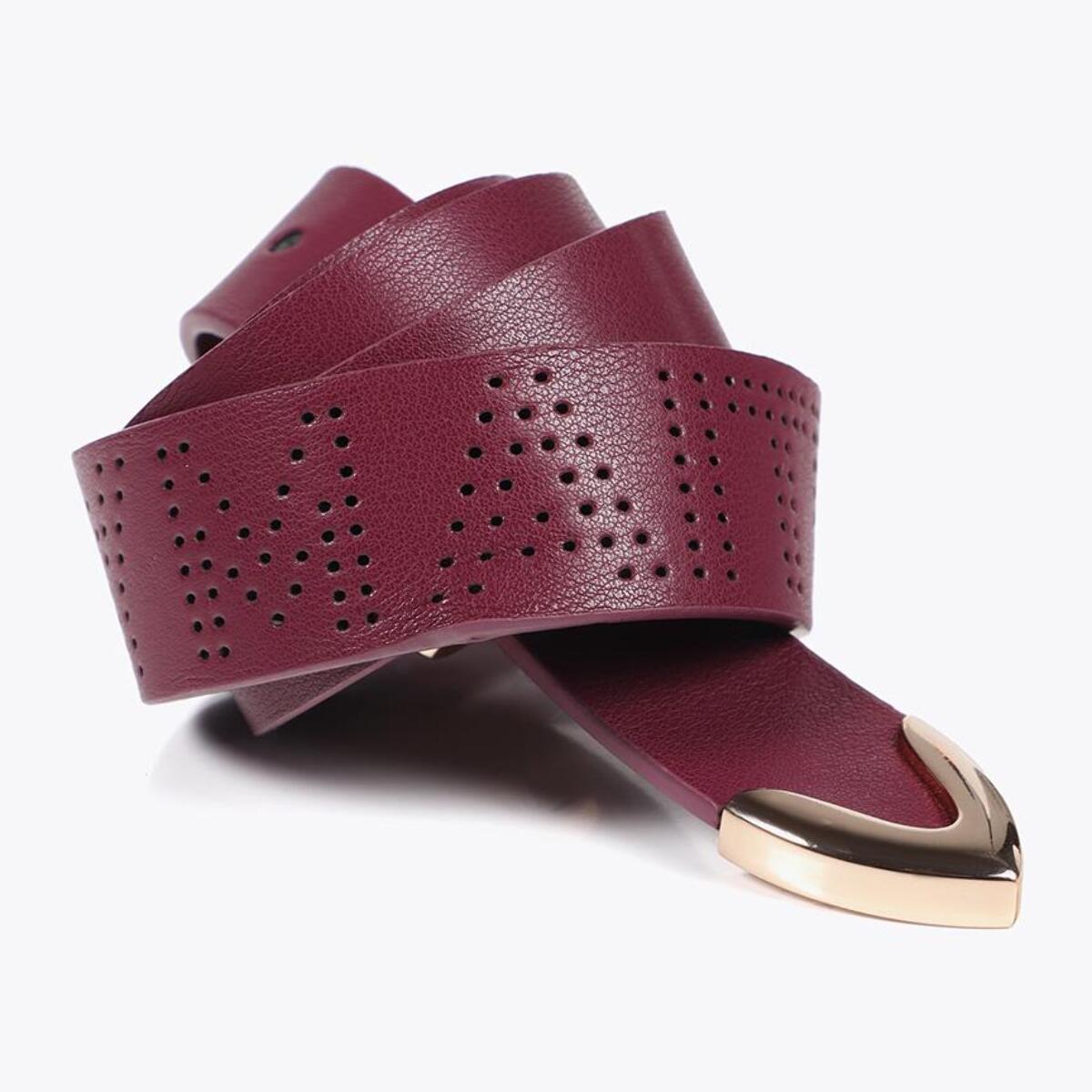 Cintura Nodo Logo Traforato