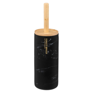 Brosse WC "Léa" noir effet marbre