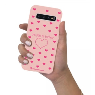 Coque Samsung Galaxy S10 Silicone Liquide Douce rose pâle Pluie de Bonheur Rose La Coque Francaise.