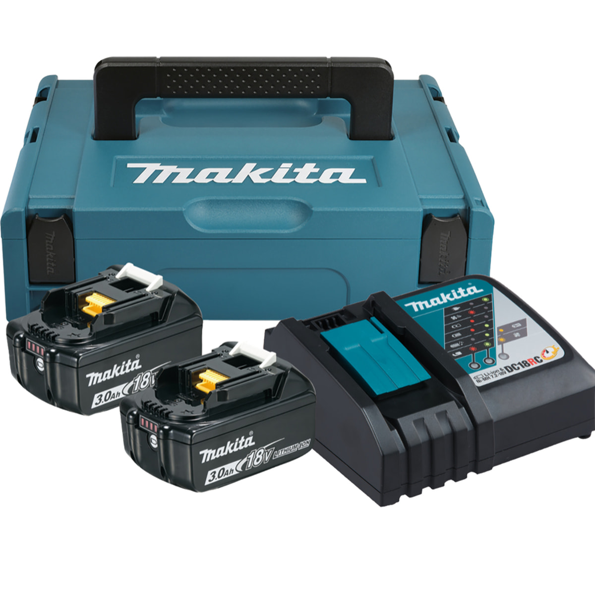 Pack Énergie 18 V Li-Ion - MAKITA - 2 batteries 3Ah5 18V - 1 chargeur - MAKPAC - 197952-5