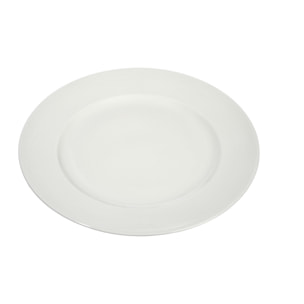 J-Line assiette Rayée - porcelaine - blanc - 6 pcs