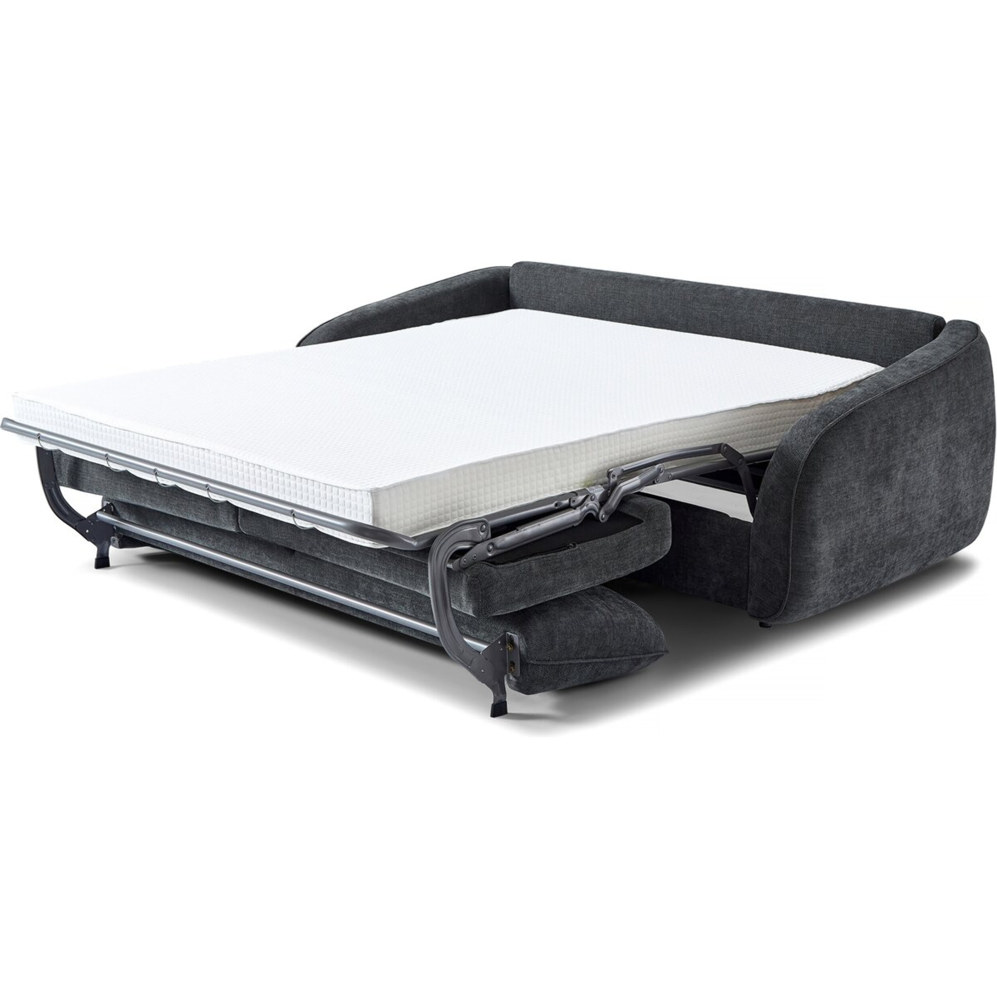 Canapé lit convertible express en tissu texturé "Laurie" - 202 x 107 x 85 cm