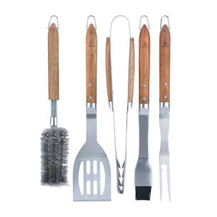 Set de 5 ustensiles de barbecue - "Sève"