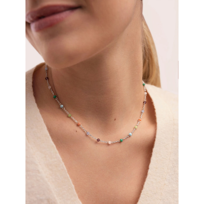 Collana Crystals Colors Acier