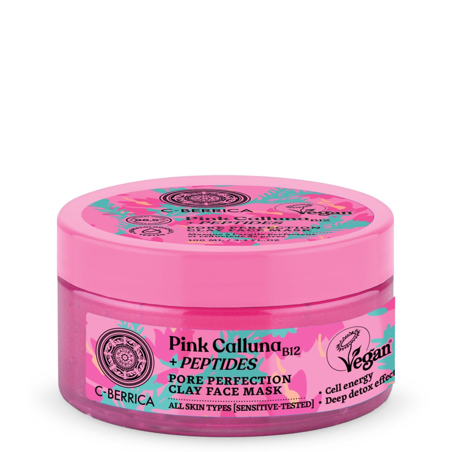 Pink Calluna - Masque Argile Détoxifant Réducteur de Pores 100ml