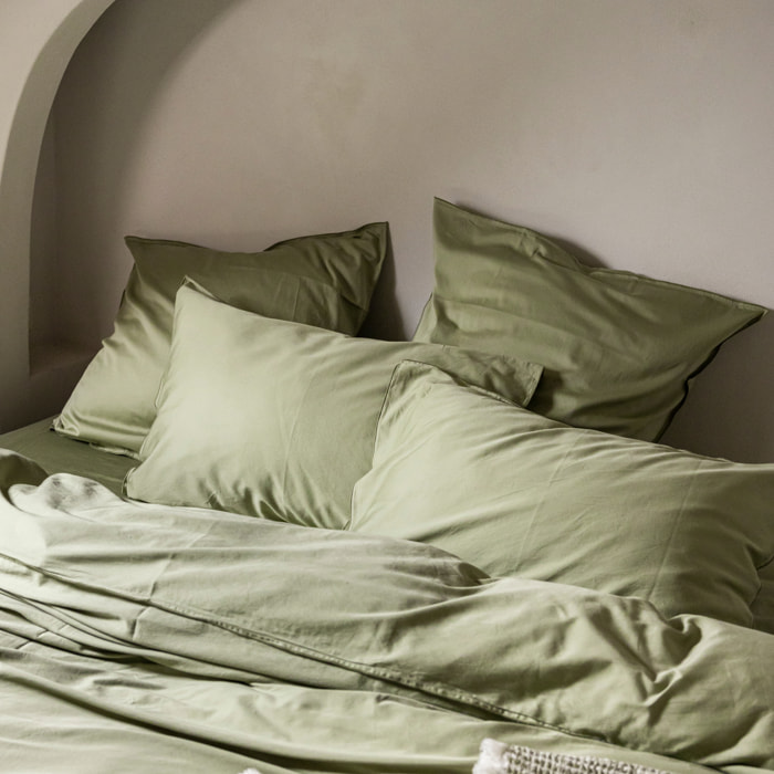 Housse de Couette en satin de coton lavé, RÊVE SATINÉ