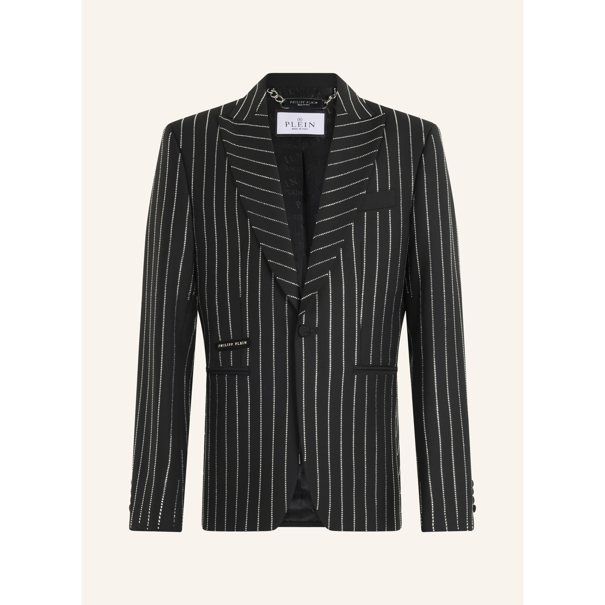 PHILIPP PLEIN Jacquard Blazer Lord Fit Strass