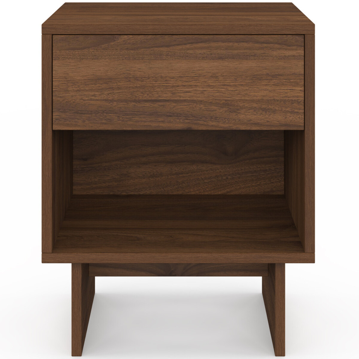 Tables de chevet Yumi effet noyer - lot de 2