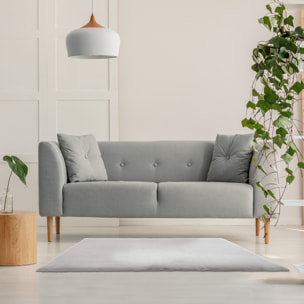 Tapis Imitation Fourrure Fin Ecru 120x170cm