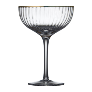 Set de 4 verres à cocktail Palermo Gold 31,5 cl