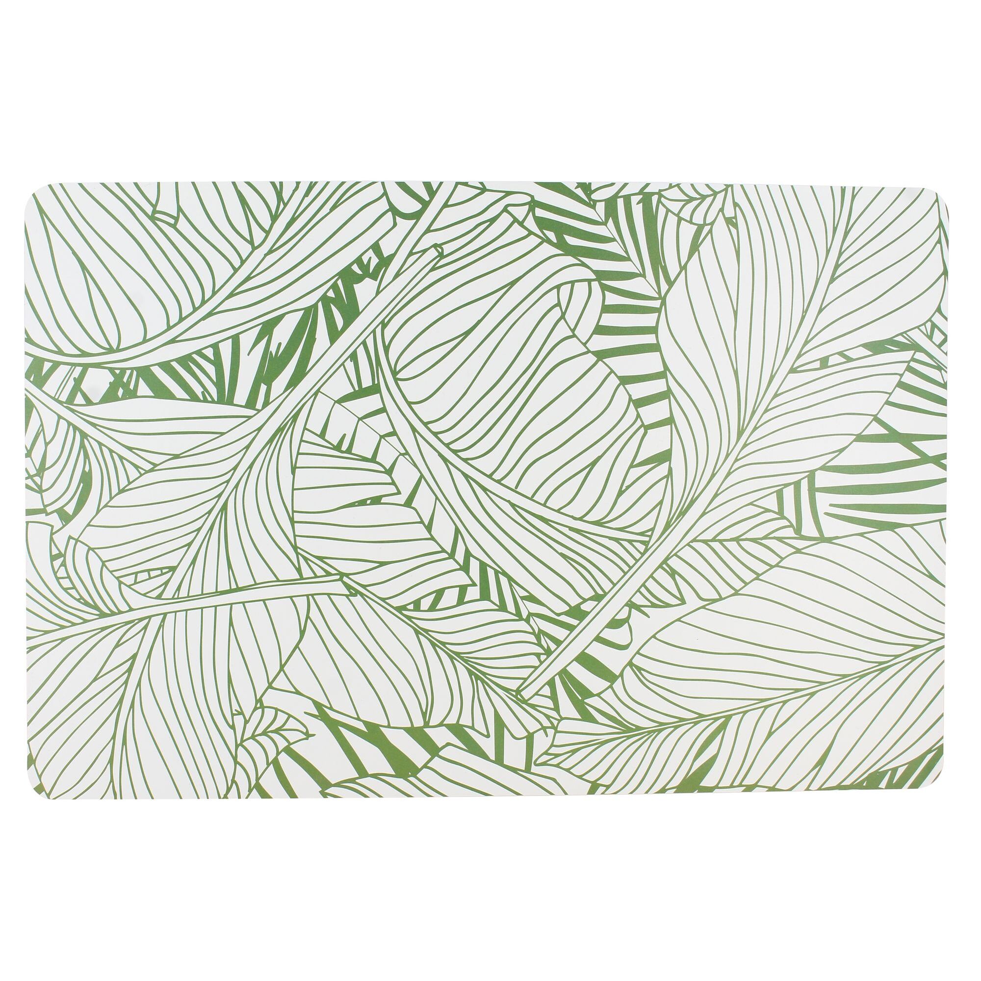 Lot 12 sets de table leaves 43.5x28.5cm en polypropylène